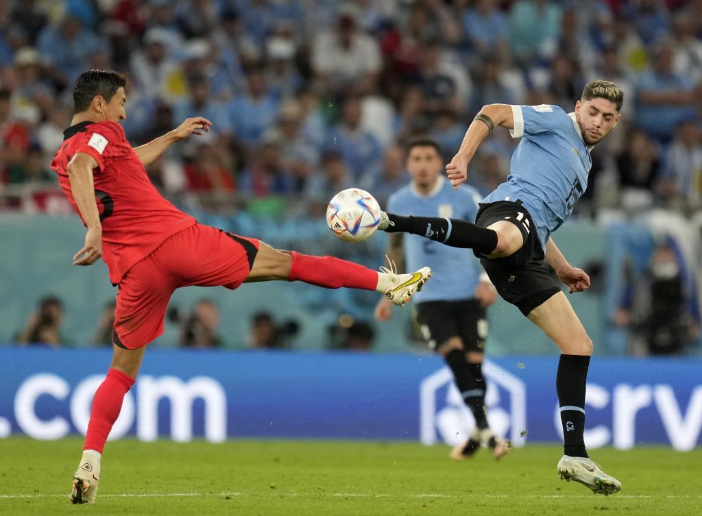 Uruguay y Corea del Sur empataron durante su debut en el Mundial