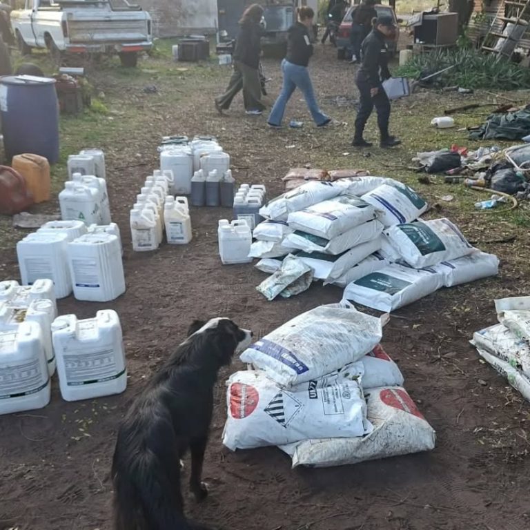 Recuperaron en Catriló una importante cantidad de agroquímicos robados en Anguil