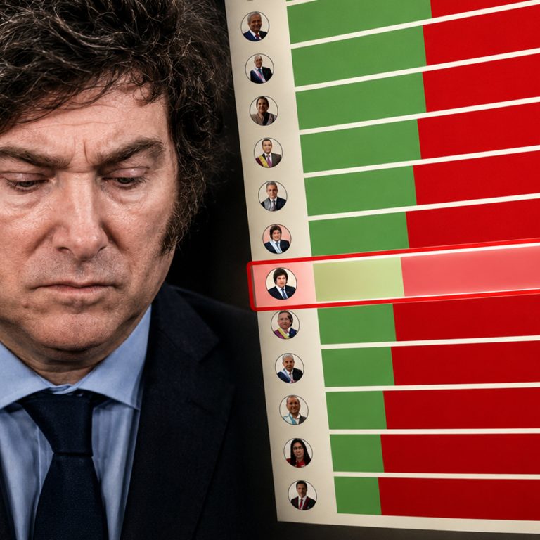 Ranking de presidentes de América Latina: Milei sigue cayendo y Sheinbaum lidera la imagen positiva regional