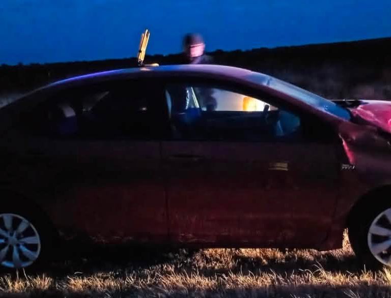 Un matrimonio de Victorica chocó contra vacunos sueltos en la Ruta Provincial 10