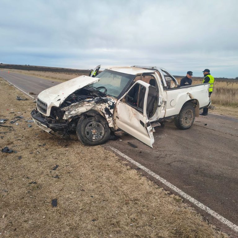 Camioneta con cazadores furtivos provocó un choque en la Ruta Provincial 1: hay cuatro personas heridas