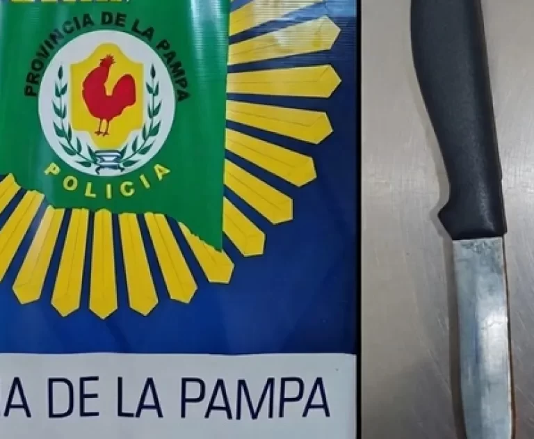 Toay: una joven fue detenida tras irrumpir en la casa de su expareja y apuñalarlo