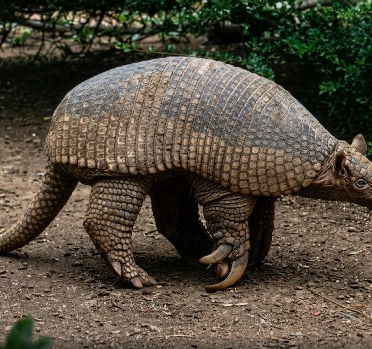 Chaco: monitorean con GPS a un tatú carreta para proteger al armadillo más grande del mundo
