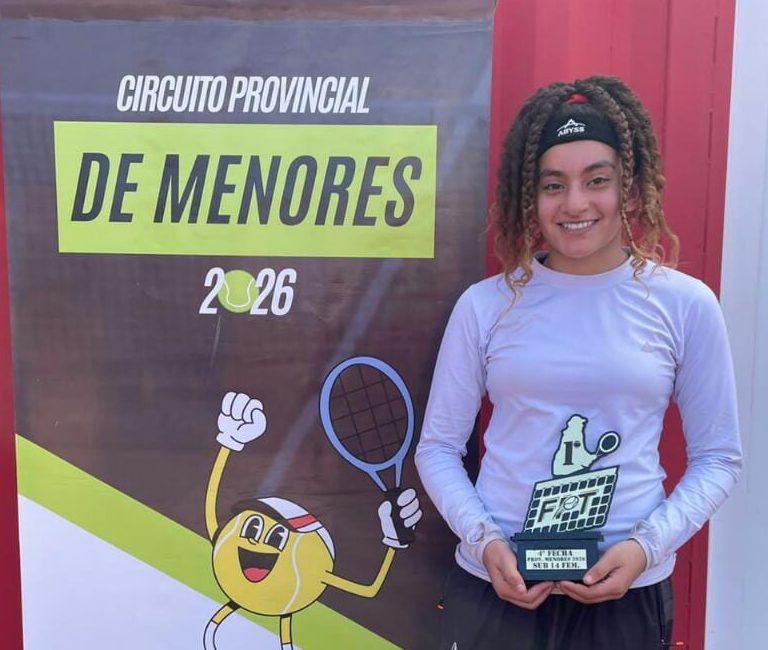 Gran actuación del tenis castense: Luana Moyano y Francisco Maruelli fueron campeones provinciales Sub 14