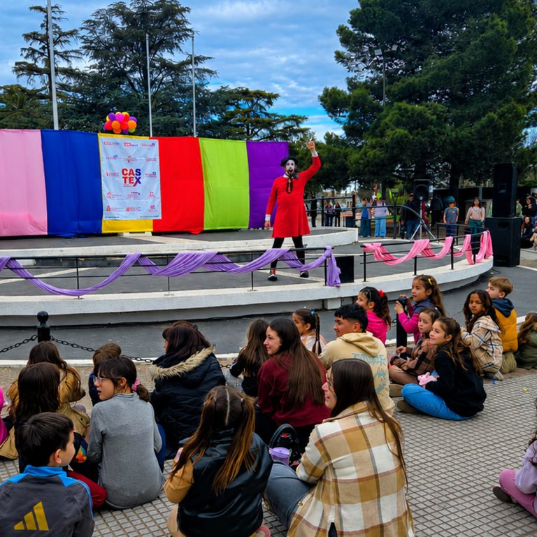 La Plaza San Martín se llenó de familias para celebrar el Día del Niño