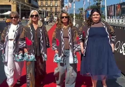 Actrices argentinas llevaron el reclamo por Malvinas al Festival de San Sebastián