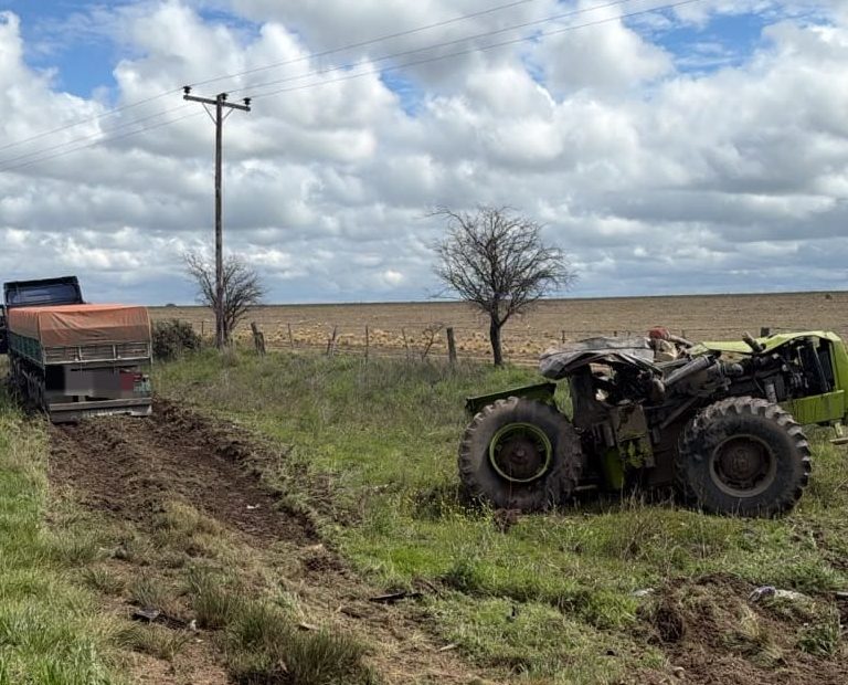 Falleció el conductor del tractor involucrado en el choque sobre la Ruta Provincial 18