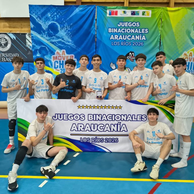 Araucanía 2026: el vóley masculino de La Pampa ganó dos de sus primeros tres partidos